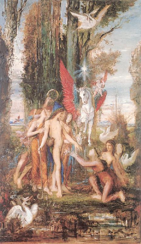 Gustave Moreau Hesiod and the Muses oil painting picture